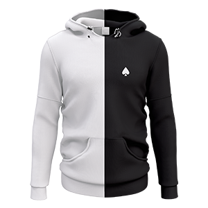 hoodie noir blanc