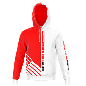 hoodie rouge blanc